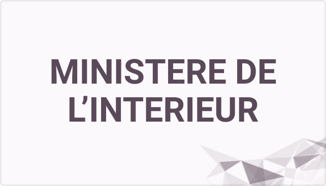 MINISTERE DE L INTERIEUR